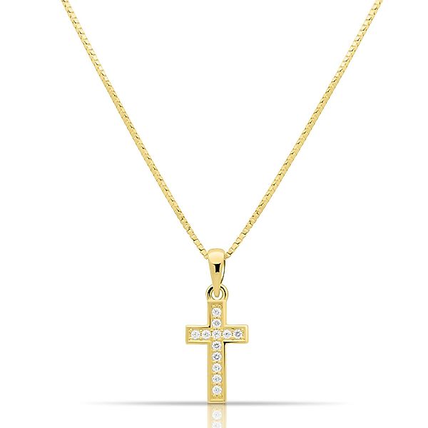Tony Fein Goldkette Kette mit Kreuzanhänger günstig online kaufen