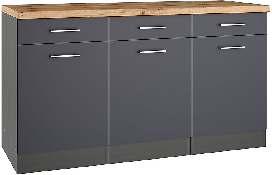 KOCHSTATION Unterschrank "KS-Milan", HELD Möbel, Unterschrank 150 cm, matte günstig online kaufen