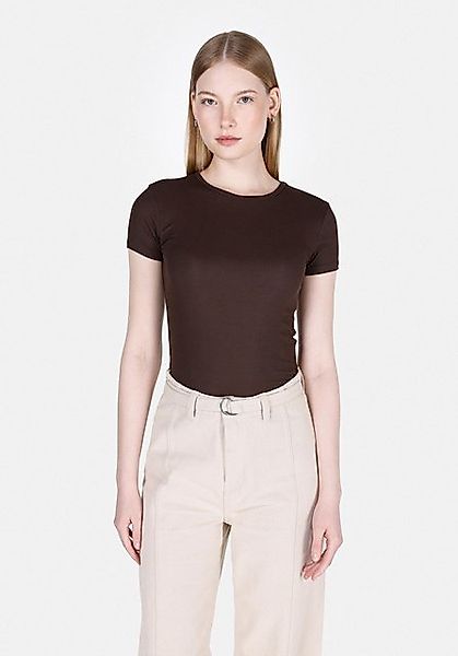 Colins T-Shirt Colins Slim Fit Rundhals Unifarbenes Kurzarm-T-Shirt für Dam günstig online kaufen