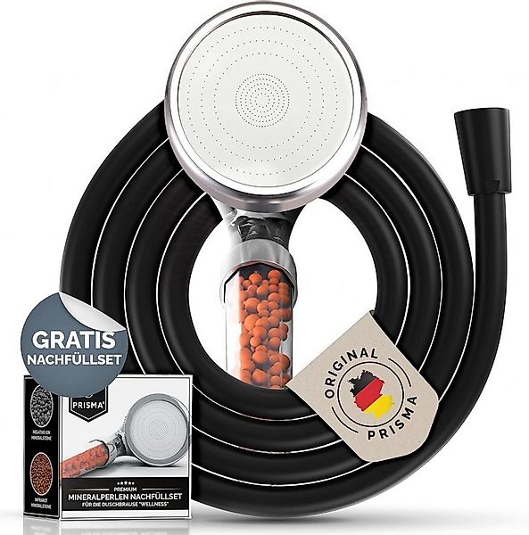 PRISMA Handbrause Wassersparender Filter Duschkopf mit Schlauch • MADE IN G günstig online kaufen