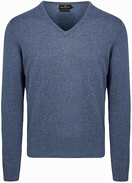 Steppin' Out Pullover Cashmere V-Ausschnitt Kobaltblau - Größe S günstig online kaufen