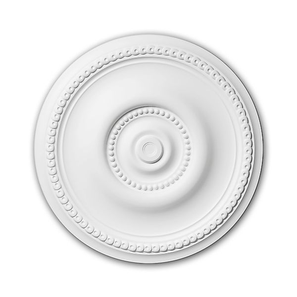 PROFHOME 156002 RoSette aus Polyurethan Stuck DeckenroSette Zierelement 52 günstig online kaufen