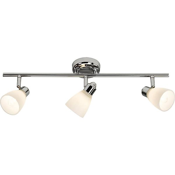 Deckenleuchte Kensington in Chrom und Weiß G9 3-flammig IP44 günstig online kaufen
