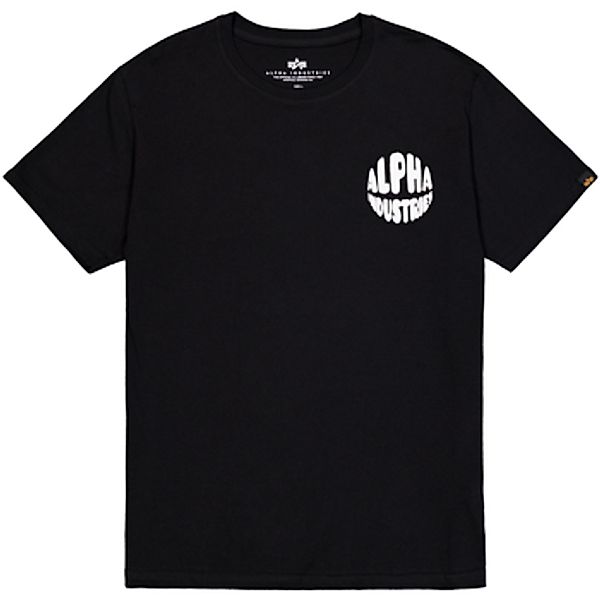 Alpha Industries  T-Shirts & Poloshirts Logo T Back Print - black günstig online kaufen