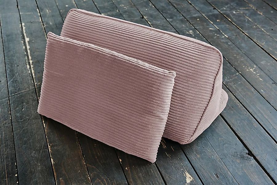 KAWOLA Rückenkissen WIOLO SOFT Cord rosa günstig online kaufen