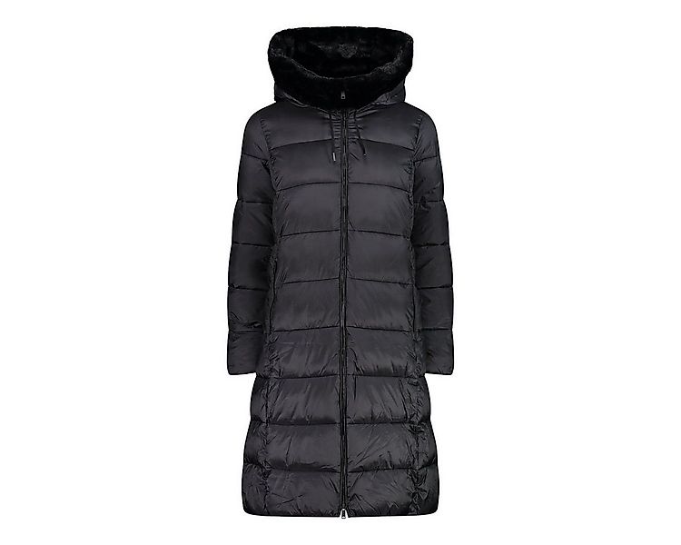 CMP Wintermantel Coat Fix Hood (Glanzeffekt, warm) schwarz Damen günstig online kaufen