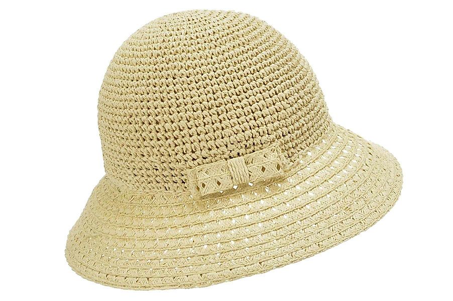 Seeberger Sonnenhut Papierstroh Glocke mit Schleife günstig online kaufen