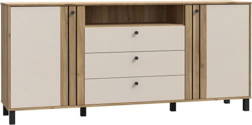 FORTE Sideboard "Killarney" großes Sideboard, Stauraum, Soft Close, Metallg günstig online kaufen