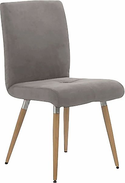 K+W Komfort & Wohnen 4-Fußstuhl "6411", Microfaser 520, mit Sitzsteppung, E günstig online kaufen