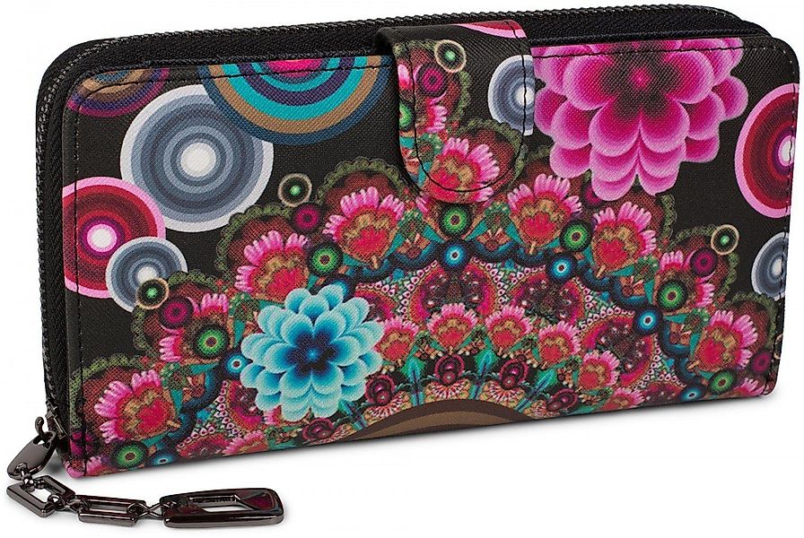 styleBREAKER Geldbörse Geldbörse mit Ethno Blumen günstig online kaufen