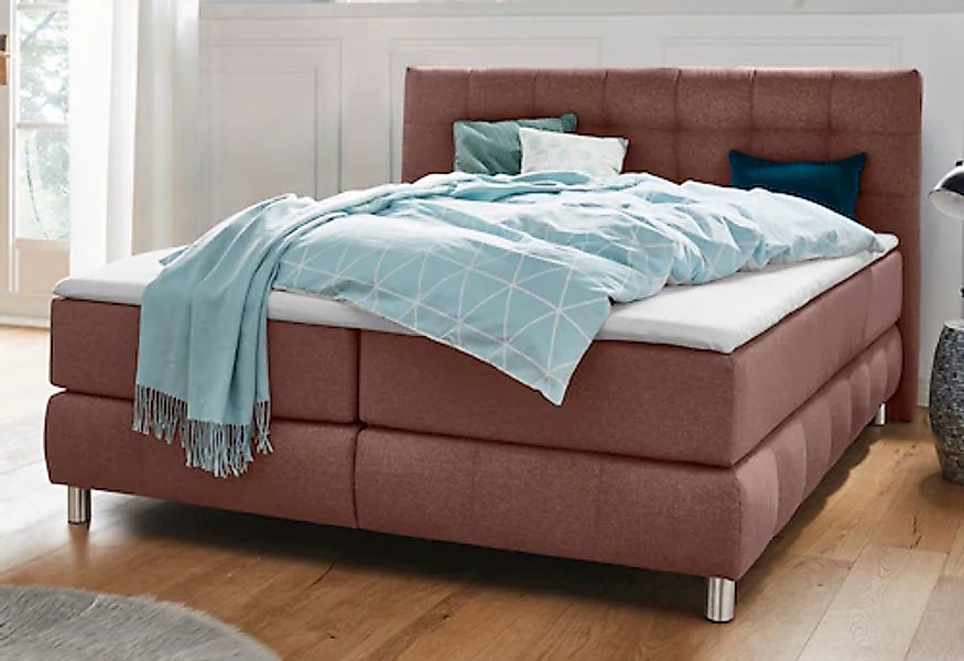 Home affaire Boxspringbett »Salo« incl. Topper, 6 Breiten, 2 Härtegrade, TF günstig online kaufen