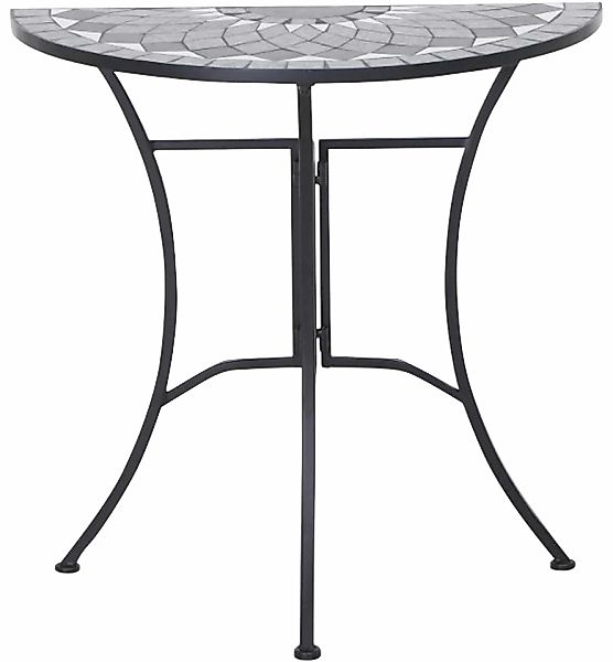 Siena Garden Gartentisch "Como" Stahlgestell in matt schwarz, Tischplatte i günstig online kaufen