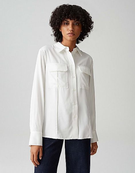 OPUS Hemdbluse Hemdbluse FLARA Loose aus schimmernder Viskose günstig online kaufen