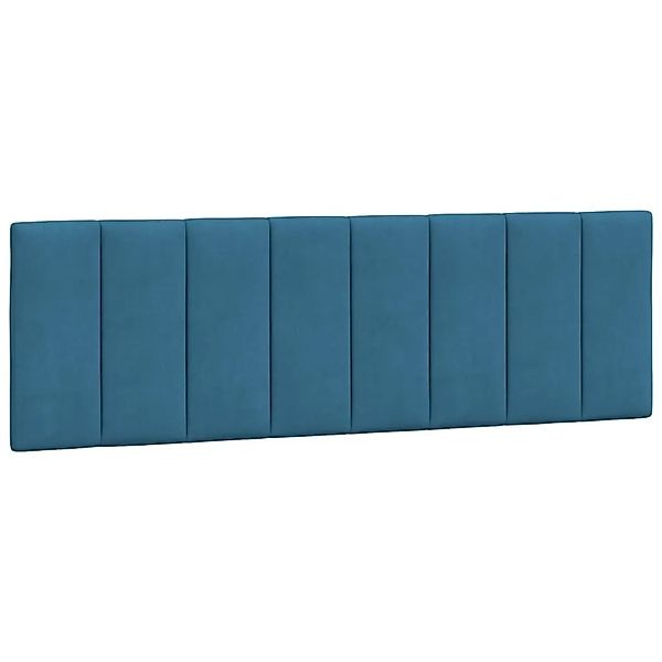 vidaXL Kopfteil-Kissen Hanko Blau 160 cm Samt 374679 günstig online kaufen