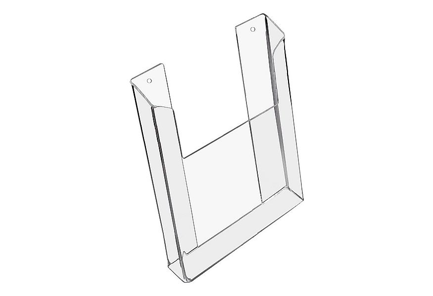 HMF Zeitungsständer Wand Prospekthalter aus Acryl, DIN A4 Hochformat (1 St) günstig online kaufen