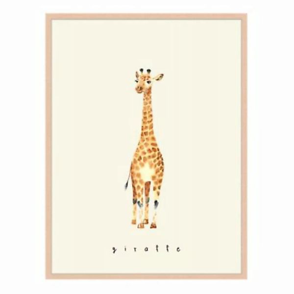Milan Moon Wandbild Giraffe beige Gr. 60 x 80 günstig online kaufen