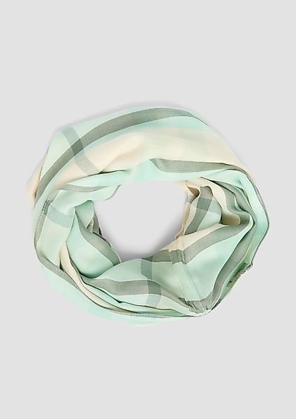 s.Oliver Halstuch Karierter Loop-Schal aus Modalmix, günstig online kaufen