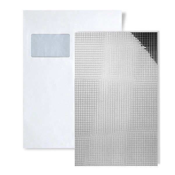 Wallface 1 MUSTERSTÜCK S-27377 DIN A5 Wandpaneel Muster SILVER 5X5 günstig online kaufen