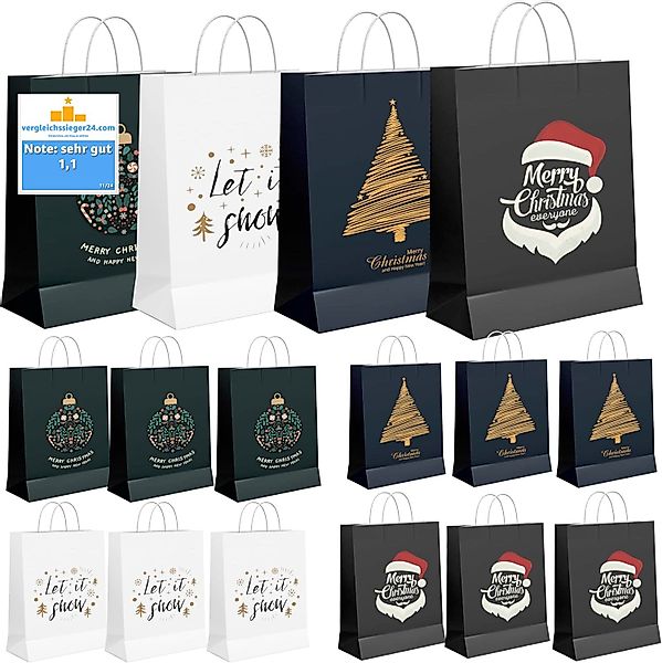 TK Gruppe Aufbewahrungsbox 12x XXL Weihnachtstaschen günstig online kaufen