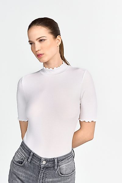 RICHROYAL Rollkragenshirt mit gewellten Kanten günstig online kaufen
