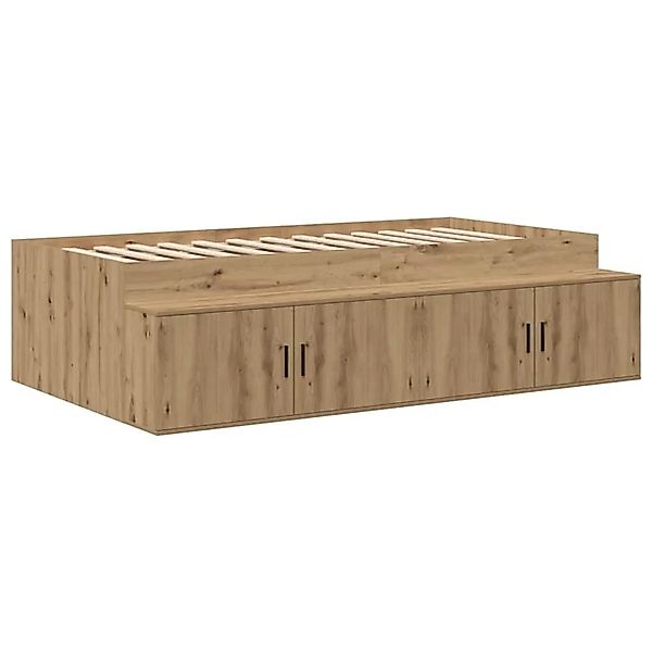 vidaXL Bettrahmen mit Stauraum Artisan-Eiche 80 x 200 cm Holzwerkstoff 3335 günstig online kaufen
