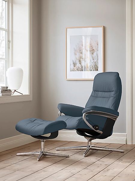 Stressless "Sunrise" mit Cross Base, Größe S, M & L, Holzakzent Schwarz günstig online kaufen