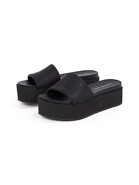 Calvin Klein Jeans Pantolette "FLATFORM SANDAL SLIDE IN NYLON", Poolslides, günstig online kaufen