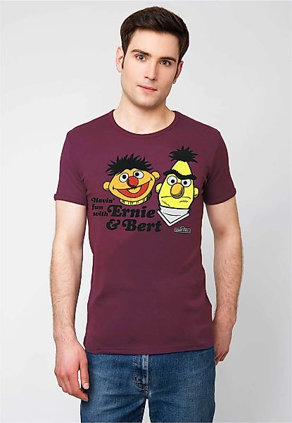 LOGOSHIRT T-Shirt "Sesamstrasse - Ernie & Bert", mit lizenziertem Print günstig online kaufen