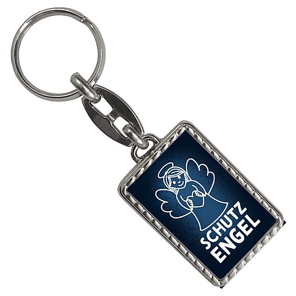 speecheese Schlüsselanhänger Schutzengel Schlüsselanhänger mit Bordüre günstig online kaufen