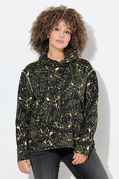 Ulla Popken Sweatshirt Sweatshirt Schmetterlinge Stehkragen Langarm günstig online kaufen