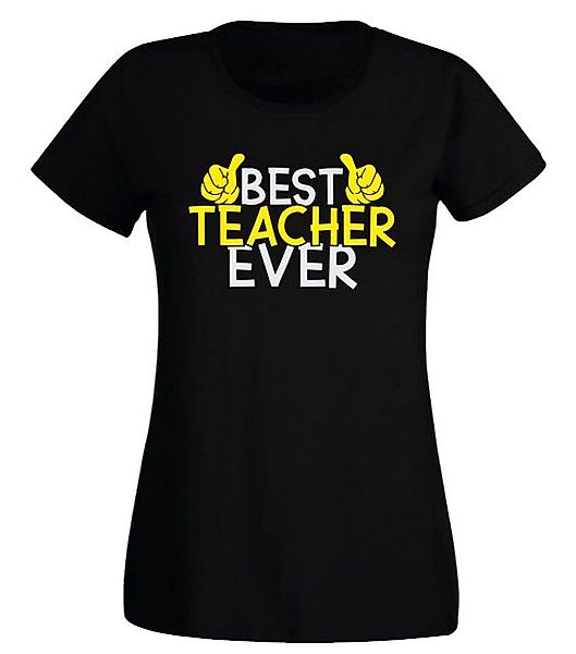 G-graphics T-Shirt Damen T-Shirt - Best Teacher ever Slim-fit-Shirt, mit Fr günstig online kaufen