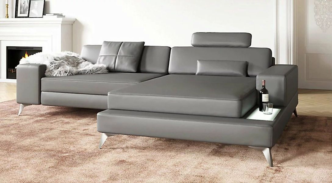 BULLHOFF Ecksofa Leder Ecksofa Eckcouch L-Form Designsofa »MÜNCHEN IV« von günstig online kaufen