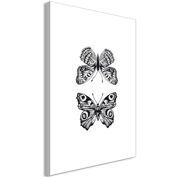 Wandbild - Two Butterflies (1 Part) Vertical günstig online kaufen