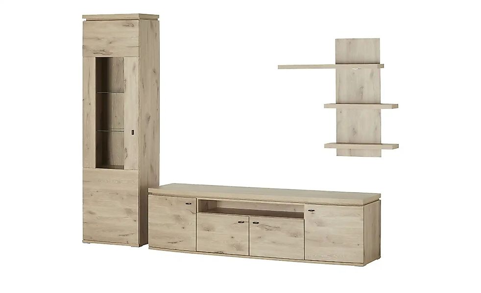 uno Wohnkombination  Pallazzo ¦ holzfarben ¦ Maße (cm): B: 301 H: 211 T: 52 günstig online kaufen