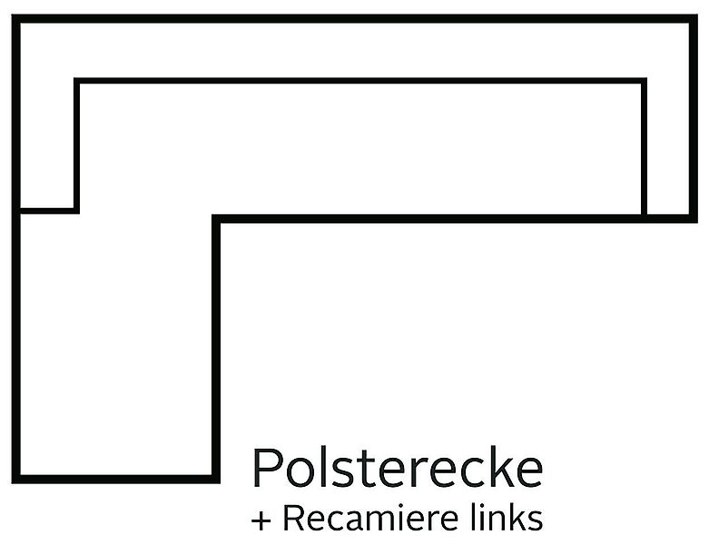 Home affaire Ecksofa Ventura L-Form, wahlweise günstig online kaufen
