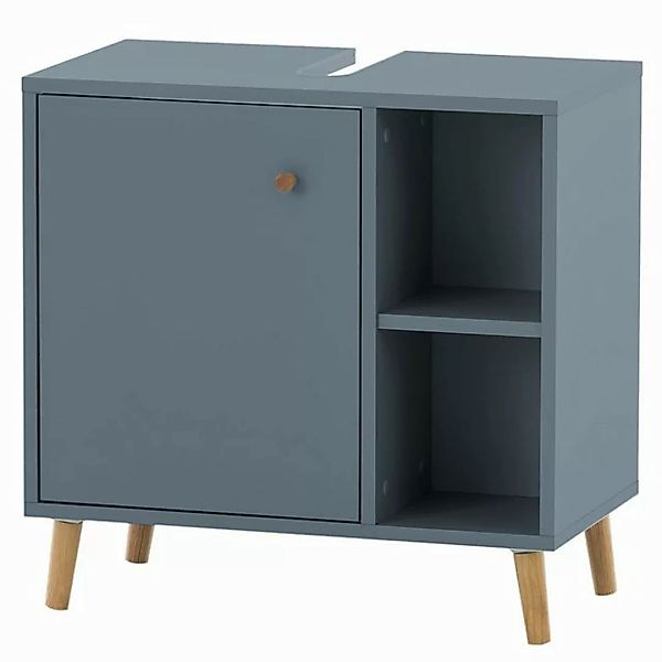 Lomadox Waschbeckenschrank BELFORT-80 Bad 60cm breit in blau, B/H/T ca. 60, günstig online kaufen