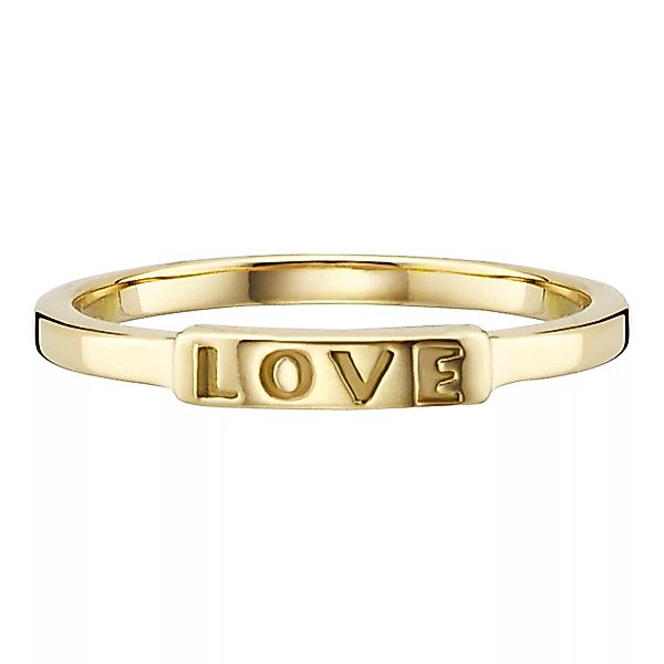 CAÏ Fingerring "925/- Sterling Sillber vergoldet LOVE" günstig online kaufen