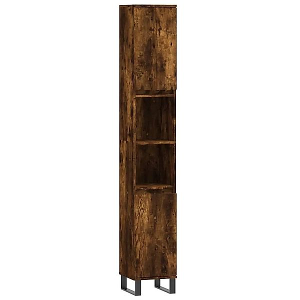 vidaXL Badschrank Räuchereiche 30x30x190 cm Holzwerkstoff 831545 günstig online kaufen