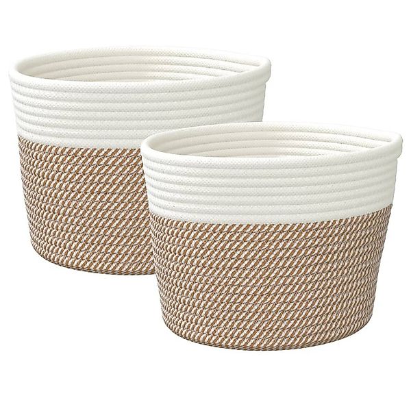 furnicato Aufbewahrungskorb Aufbewahrungskörbe 2 Stk. Braun günstig online kaufen
