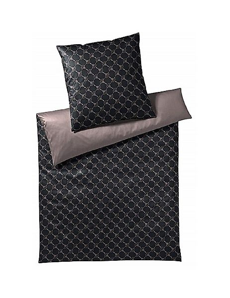 JOOP! Bettwäsche Cornflower Double 4083 9 Shiny Black, Mako-Satin, 2 teilig günstig online kaufen