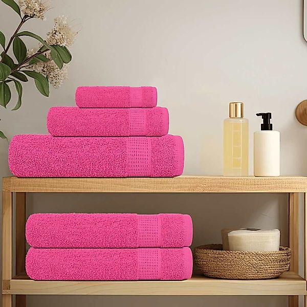 vidaXL Handtuch Handtücher 4 Stk. Rosa günstig online kaufen