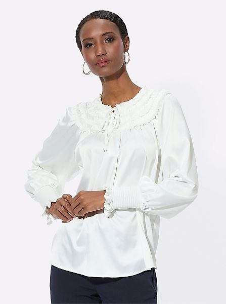 creation L Klassische Bluse Satinbluse günstig online kaufen