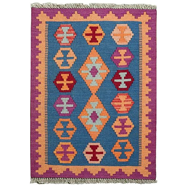 PersaTepp Teppich Kelim Gashgai multicolor B/L: ca. 67x91 cm günstig online kaufen