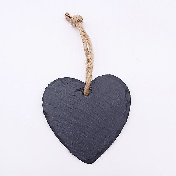 Boltze Dekoschild Herz mit Juteban 1-teilig 8 cm x 7 cm Schwarz günstig online kaufen