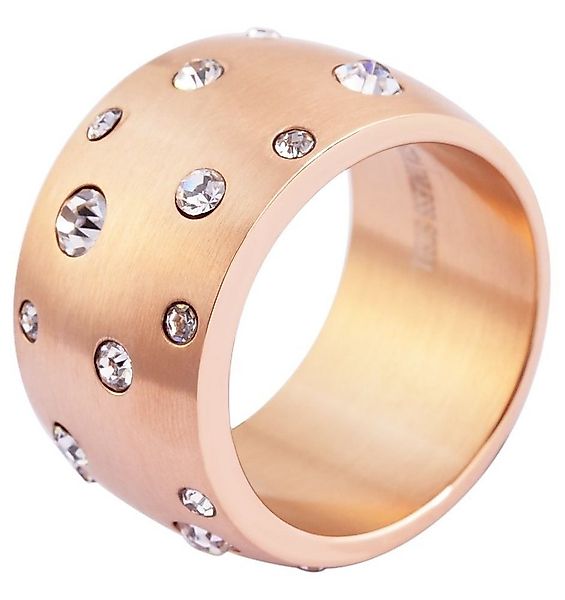 AKZENT Fingerring Palina rosé Edelstahl roségold Damen, Damen Ring günstig online kaufen