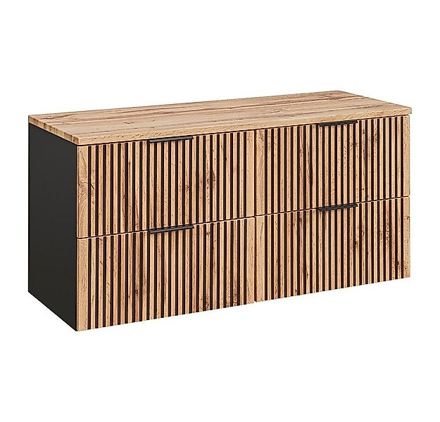 Lomadox Waschbeckenschrank XANTEN-56 für 2 Waschbecken in anthrazit mit Eic günstig online kaufen