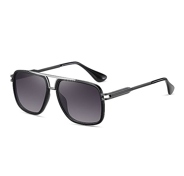 PACIEA Sonnenbrille Herren UV Schutz Doppelbalkenrahmen Oversized Metall Ou günstig online kaufen