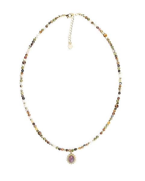 MayTree Collier Edelsteinkette mit Amethyst-Anhänger (Stück, 1-tlg), Naturs günstig online kaufen