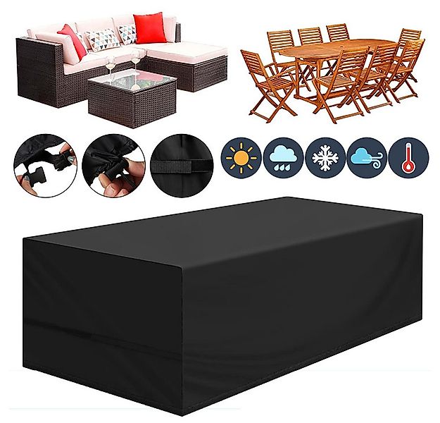 Jibenhome Gartenmöbel-Schutzhülle Wasserdicht Gartentisch Abdeckplane Schwe günstig online kaufen