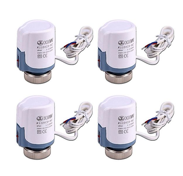 XERSEK Heizkörperthermostat 4x Stellmotor Fussbodenheizung 230v Thermischer günstig online kaufen